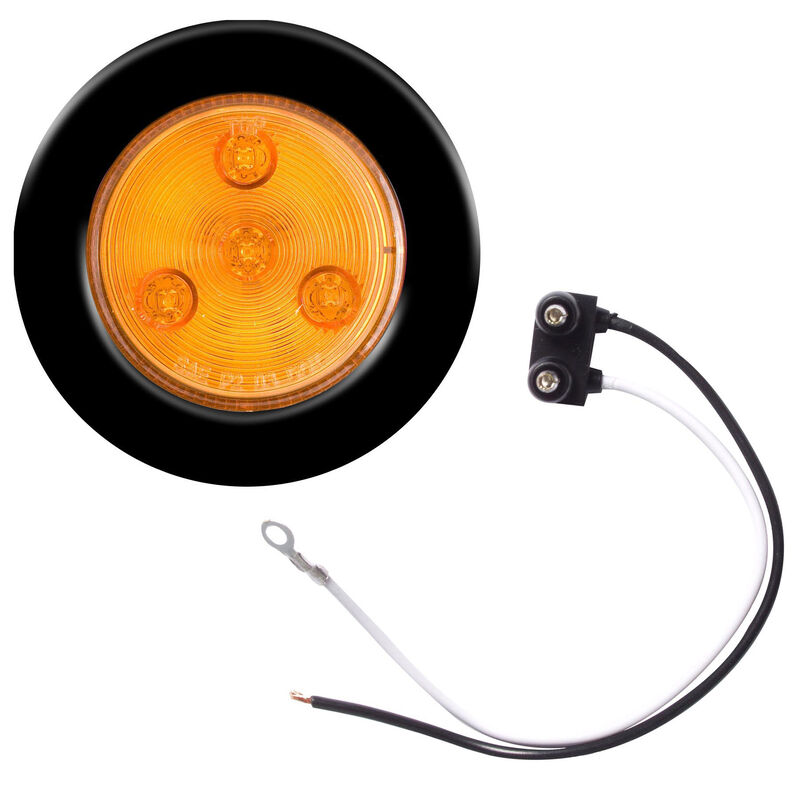 Optronics LED 2-1/2" Round Marker And Clearance Light With Multiple Diodes, Amber image number 1